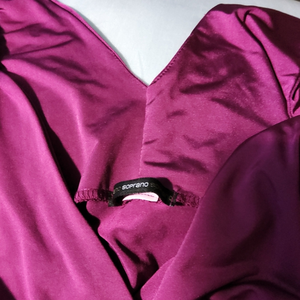 SOPRANO Pleated sleeveless.  Party Dress - Picture 4 of 5
